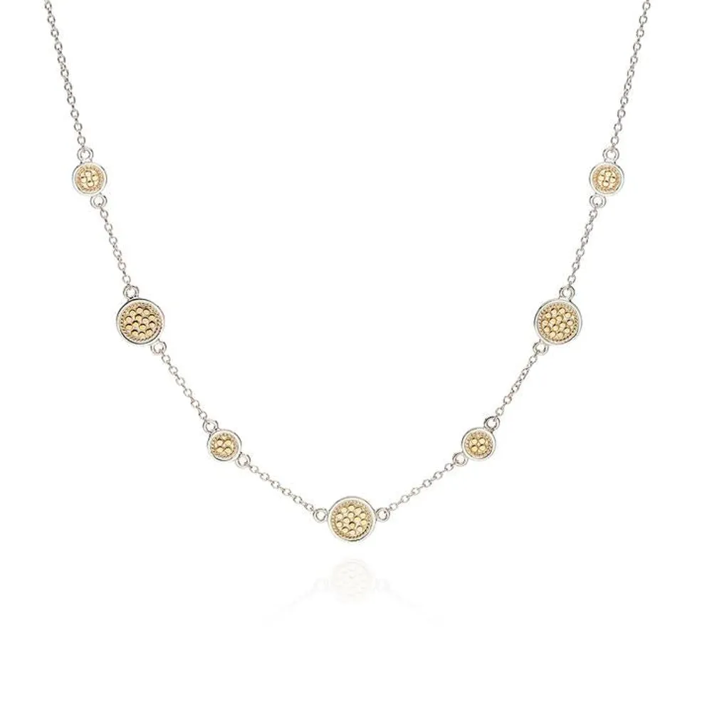 Anna Beck Gold Details Classic Station Necklace 16"-18"