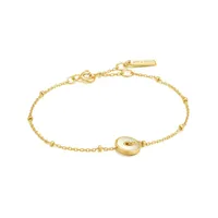 Ania Haie Gold Mother of Pearl Disc Bracelet