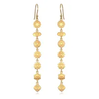 Satya Gold Long Chakra Earrings