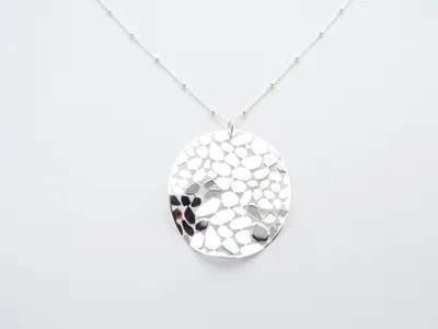 Marseille Silver Mosaic 20" Necklace