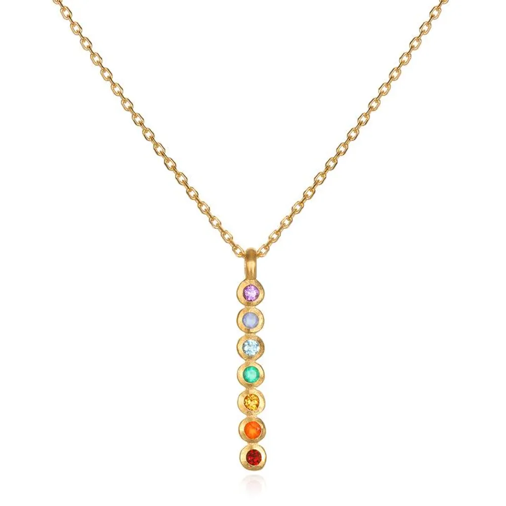 Satya Gold Chakra Stick Necklace