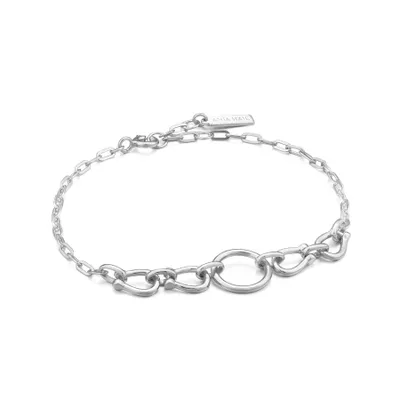 ANIA HAIE HORSESHOE LINK BRACELET SILVER