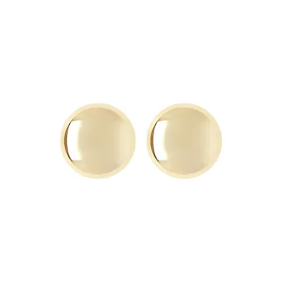 Bronzallure Purezza Golden Button Earrings