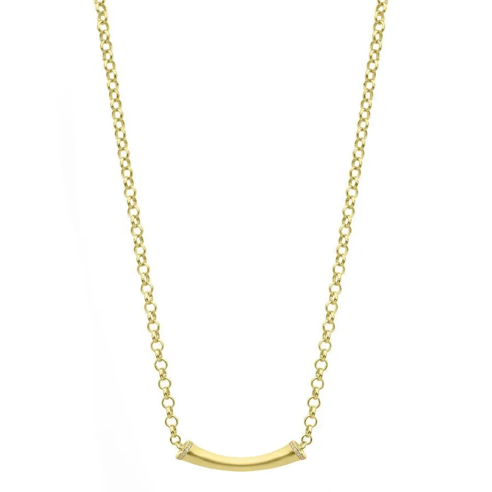 Dean Davidson Gold Bamboo Chain Pendant