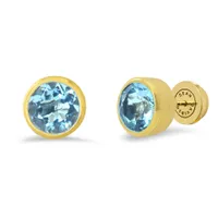 Dean Davidson Blue Topaz  Core Knockout Midi Studs