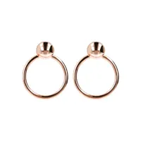 Bronzallure Hoop Stud Knocker Earrings