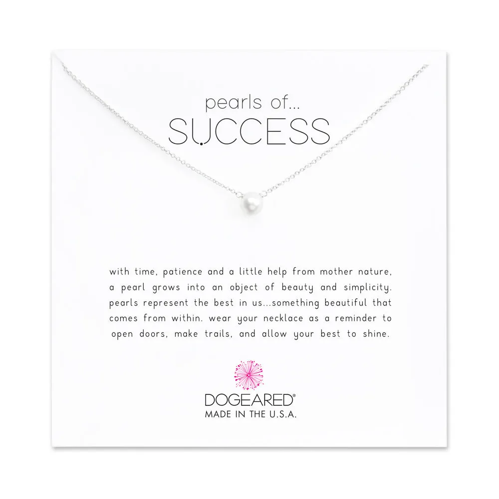 Dogeared Silver Pearls Of Success Necklace