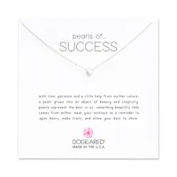 Dogeared Silver Pearls Of Success Necklace