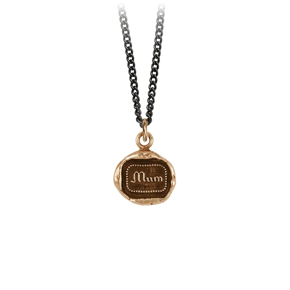 Pyrrha Bronze 'Mum' Necklace