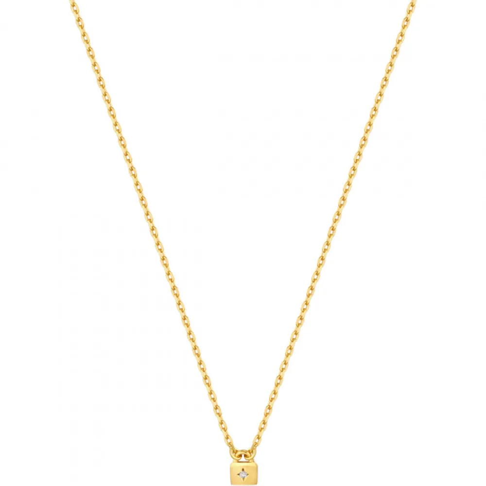 Ania Haie Gold Padlock Necklace