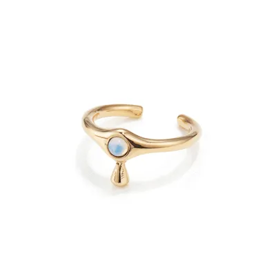 Jenny Bird Gold 'Denni Midi' Pinky Ring Sz3