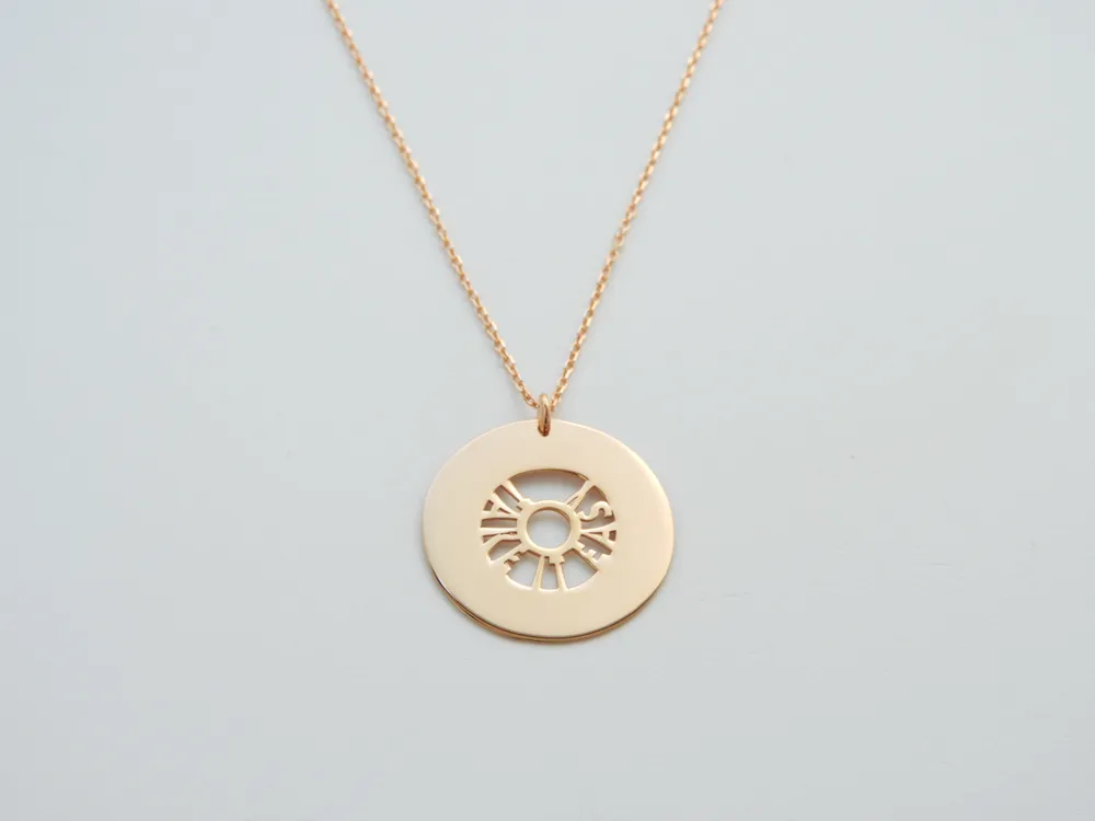 Kurshuni Rose Gold Take It Easy Necklace