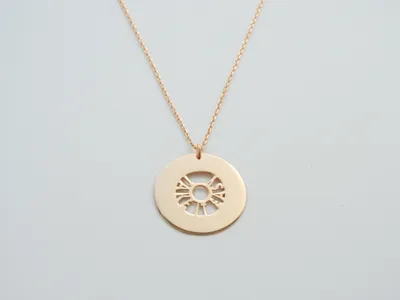 Kurshuni Rose Gold Take It Easy Necklace