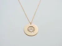 Kurshuni Rose Gold Take It Easy Necklace