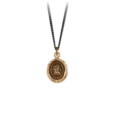 PYRRHA Bronze Protection Talisman - 18 Inch Chain