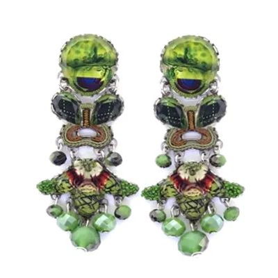 Ayala Bar Green Meadow Callie Hook Earrings