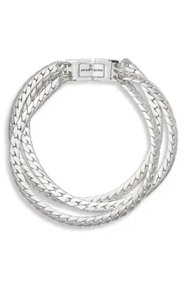 Jenny Bird Silver 'Priya' Triple Strand Bracelet