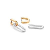 JENNY BIRD TWO TONE TEENI DETACHABLE LINK EARRINGS