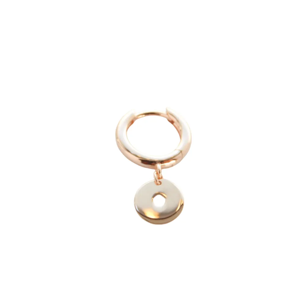 Kurshuni Rose Gold Mini Magic Single Disc Earring