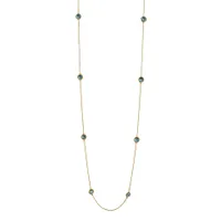 Dean Davidson Mar Blue Topaz Charm Station Necklace