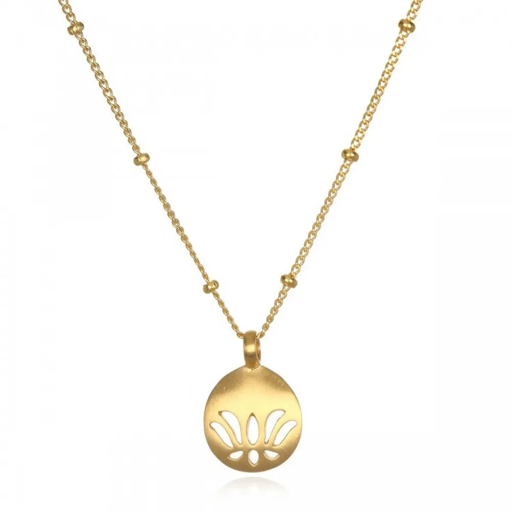 Satya Gold Lotus New Beginnings Necklace