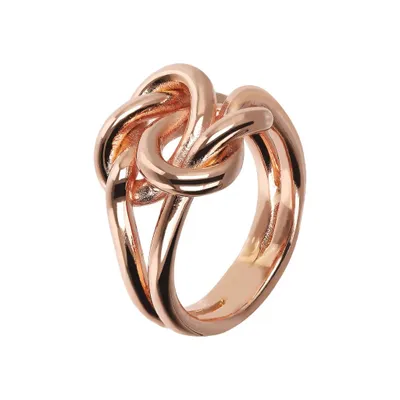 Bronzallure Rose Shiny Knot Ring