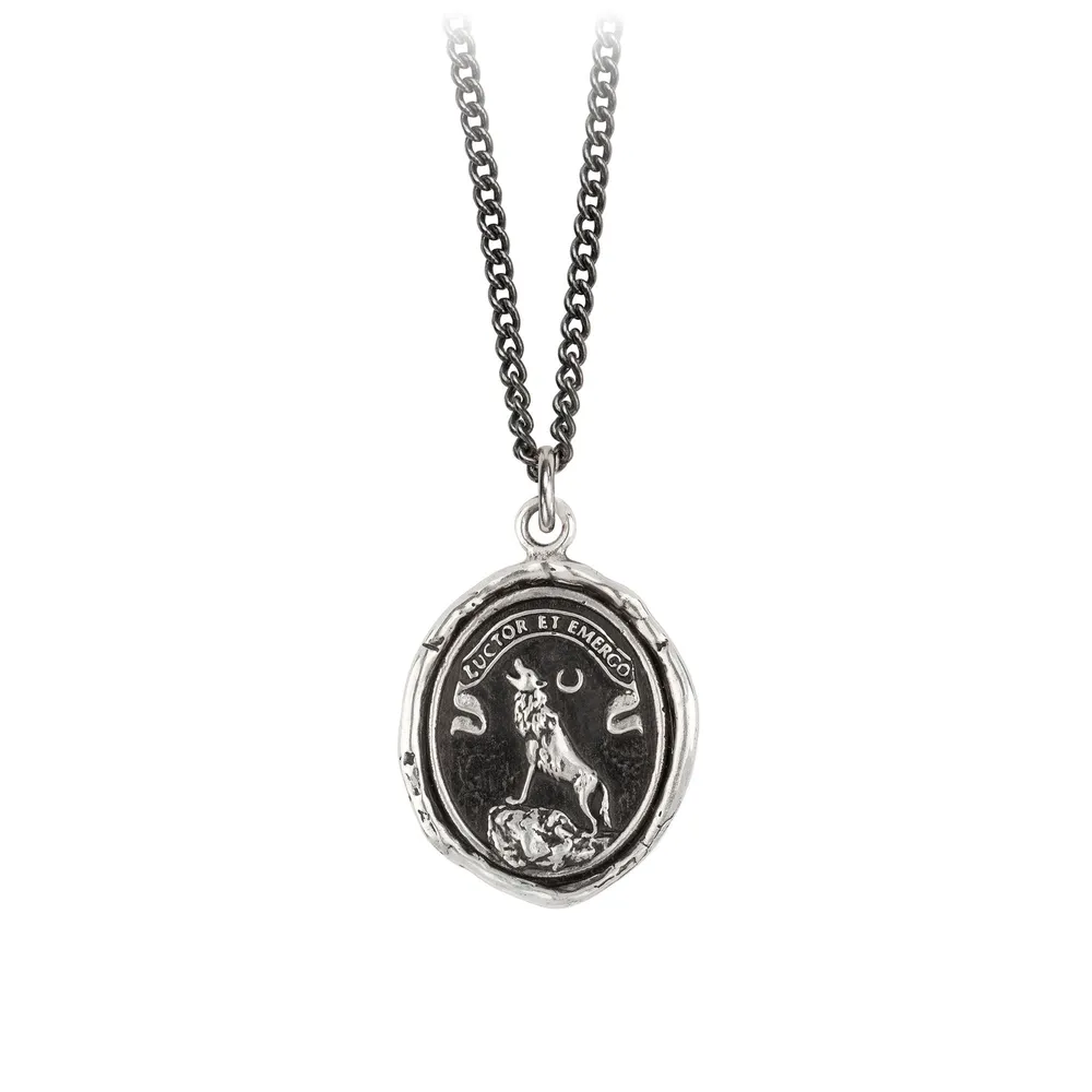 Pyrrha Silver 'Struggle And Emerge' Necklace