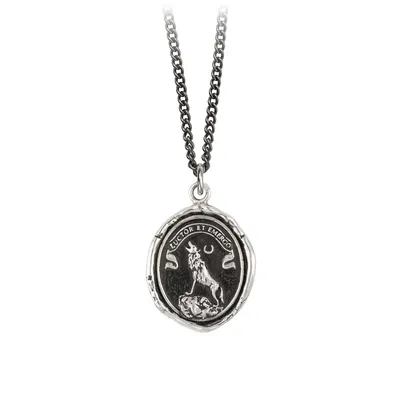 Pyrrha Silver 'Struggle And Emerge' Necklace