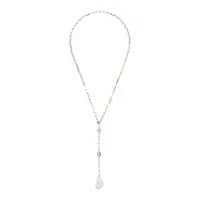 Bronzallure Pearl Stations Y Chain Necklace