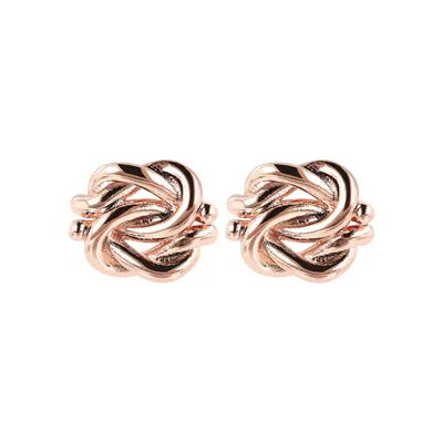 Bronzallure Knot Stud Earrings