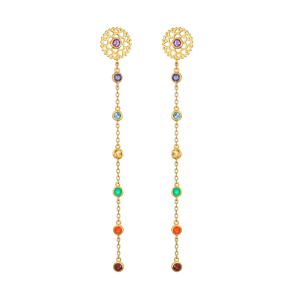 Satya Sacred Sequence Chakra Earring