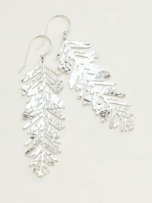 Holly Yashi Silver Redwood Needle Earrings