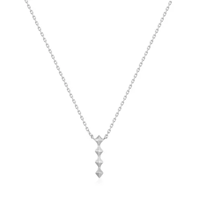 Ania Haie Silver Spike Drop Necklace