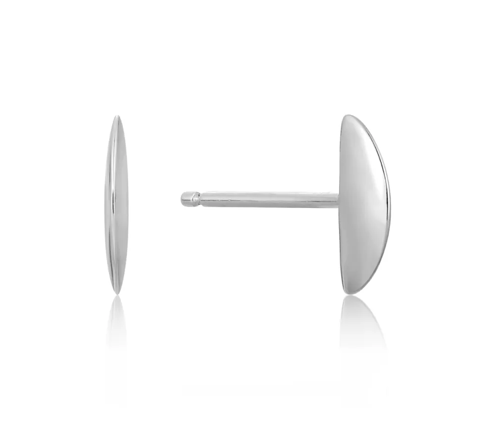 Ania Haie Silver Semi-Circle Stud Earrings