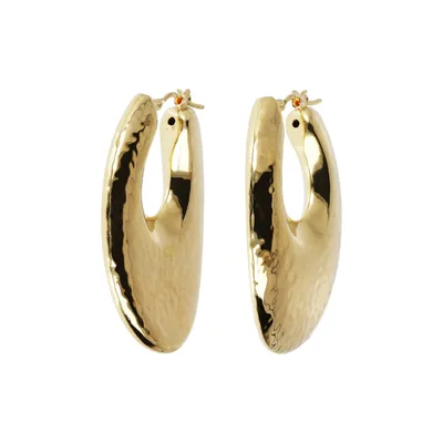 Etrusca Oval Earrings 18KT Gold Plated