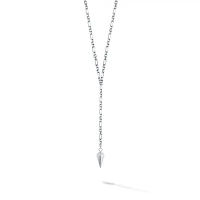 Birks Sterling Iconic Rock and Pearl Spike Y Necklace