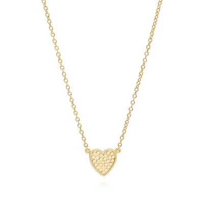 Anna Beck Gold Heart Charity Necklace