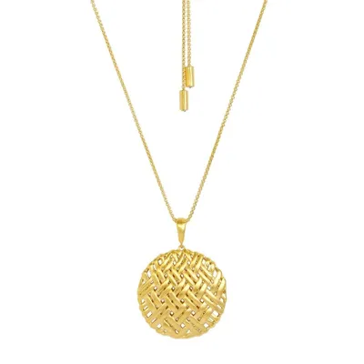 Dean Davidson Gold Weave Long Pendant