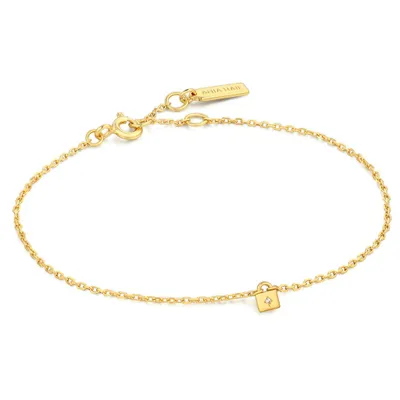 Ania Haie Gold Padlock Bracelet