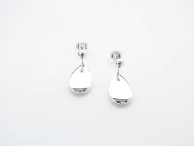 Marseille Silver Teardrop Studs