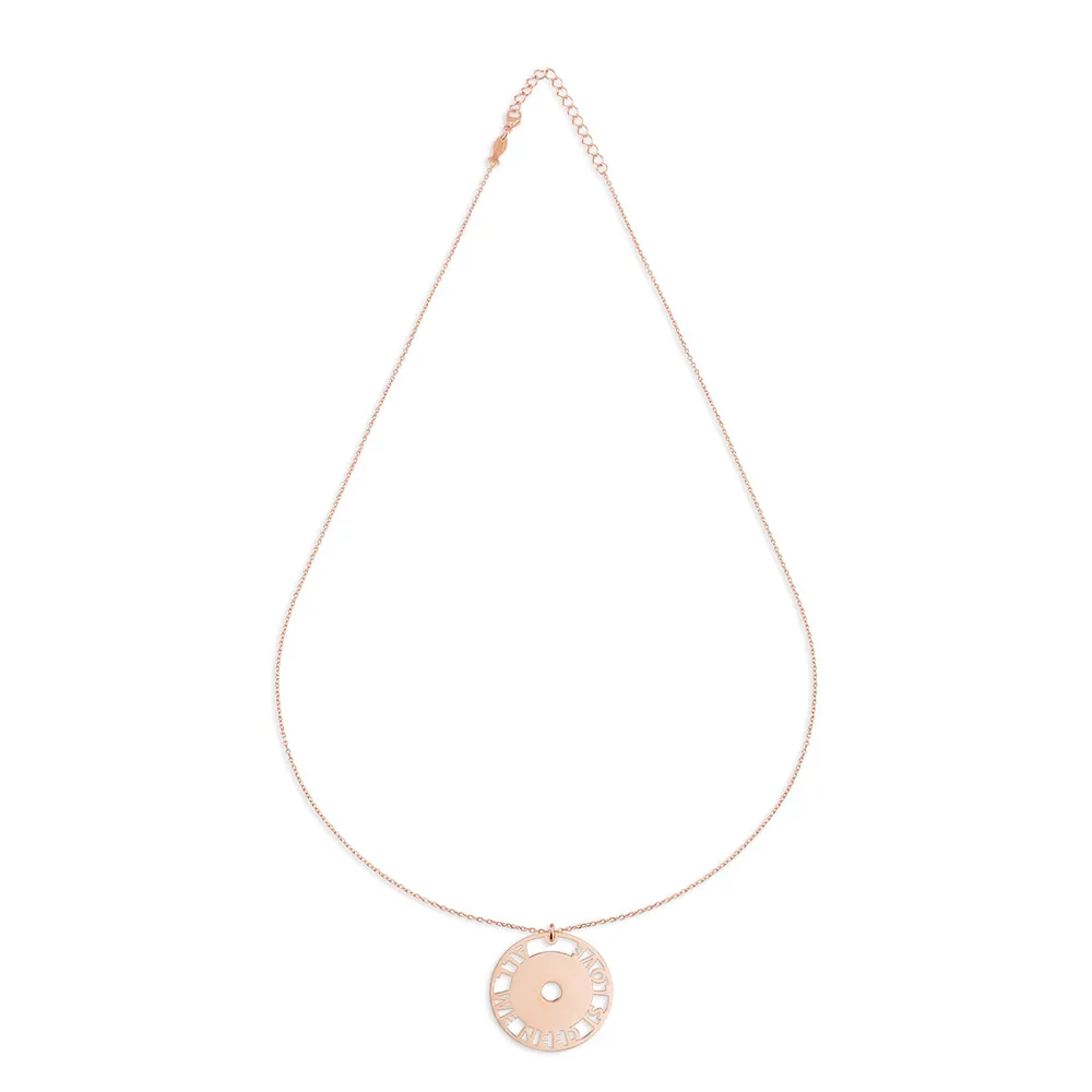 Kurshuni Rose Gold All we Need Is Love Necklace
