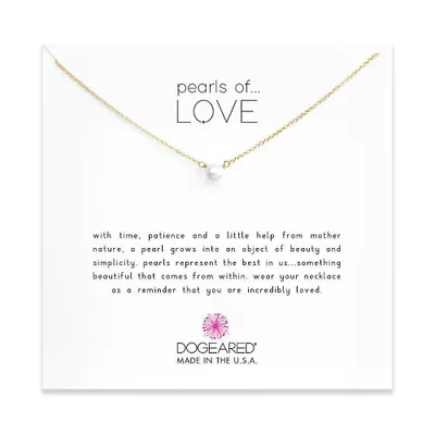 Dogeared Gold 'Pearls of Love' Necklace