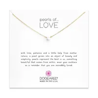 Dogeared Gold 'Pearls of Love' Necklace