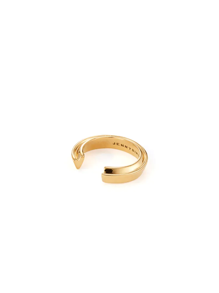 Jenny Bird Gold Hidden Hearts Ring Size