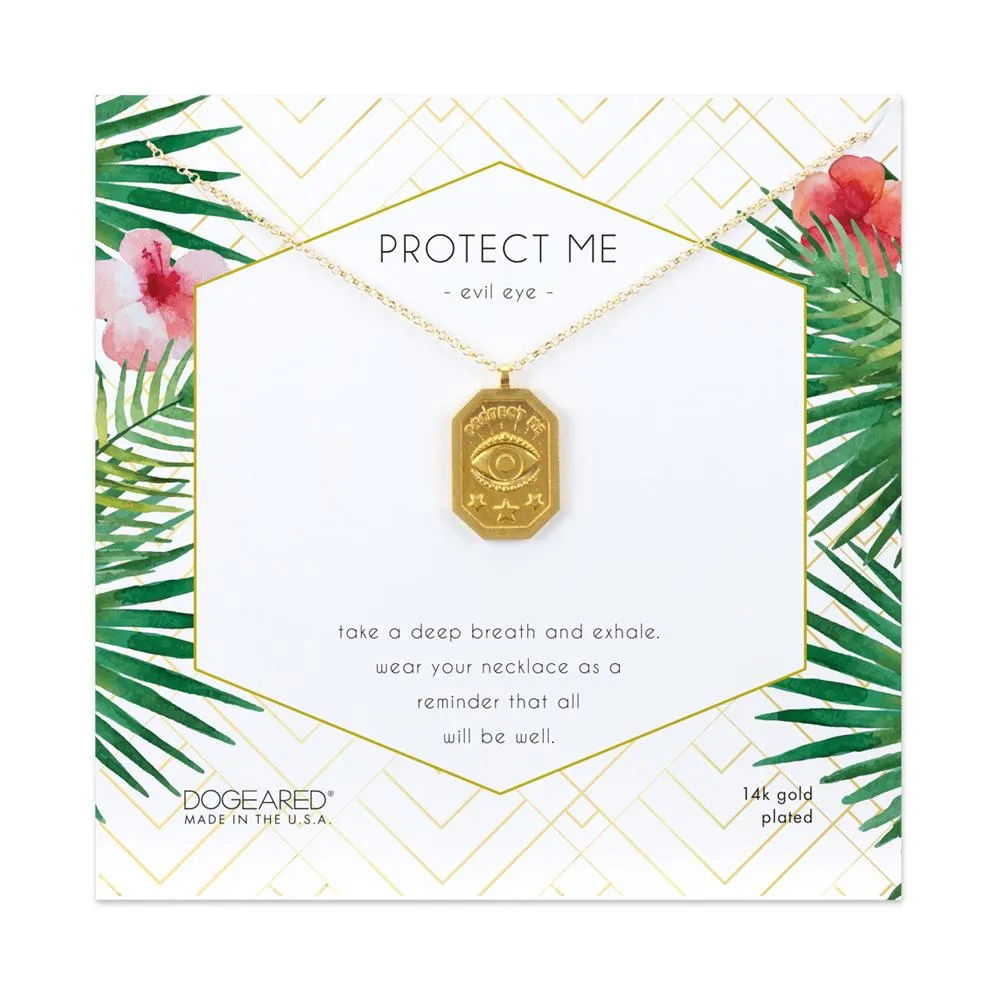 Dogeared Gold 'Protect Me' Necklace