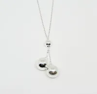 Marseille Sterling Double Ball Lariat Necklace