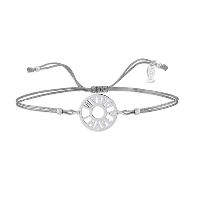 Kurshuni Silver I Have Dream String Bracelet