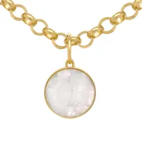 Dean Davidson Gold Moonstone Core Knockout Collar Necklace