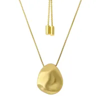 Dean Davidson Gold Lagos Pendant On Drawstring Chain