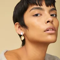 Jenny Bird Two Tone 'Dore' Detachable Drop Earrings